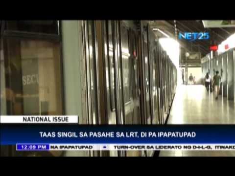 Taas singil sa pasahe ng LRT, di pa ipapatupad