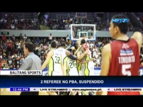 2 Referee ng PBA, Suspendido
