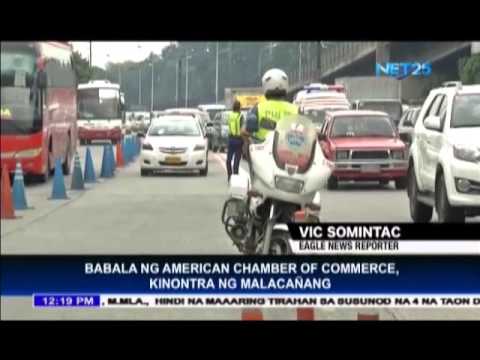 Babala ng American Chamber of Commerce, Kinontra ng Malacañang