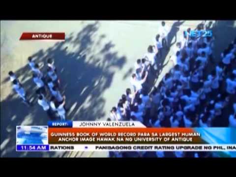 Guinness Book of World Record para sa Largest Human Anchor, Nasungkit ng University of Antique