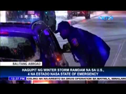 Pinakamalaking winter storm sa US, ramdam na!