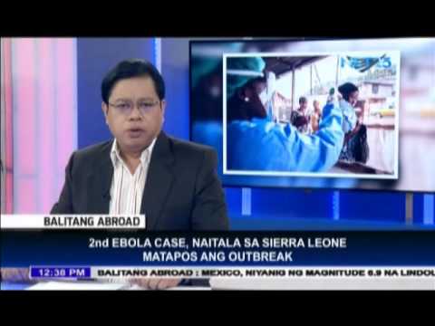 Sierra Leone, nagtala ng ikalawang kaso ng Ebola