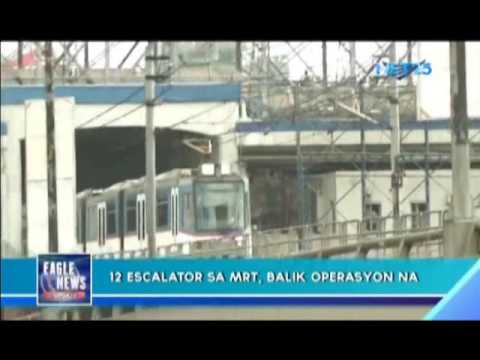 Escalator sa MRT, balik operasyon na
