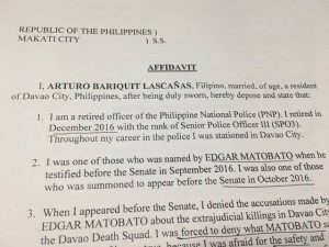 affidavit lasca