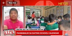 Pagbabalik ng lumang school year calendar ikinatuwa ng isang grupo ng mga guro