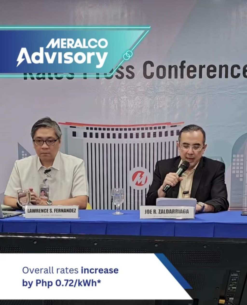 Joe Zaldarriaga, vice president at pinuno ng Corporation Communications ng MERALCO