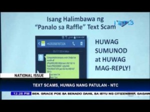 Text Scams , Wag nang patulan- NTC