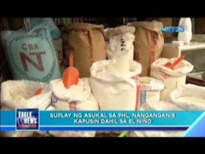 Kakulangan ng Asukal, posible dahil sa El Niño