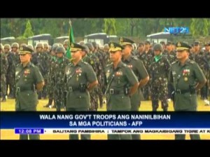 Mga Sundalo hindi nagtatrabaho para sa politiko -AFP