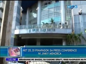 NET 25 hindi pinapasok sa press con ni Jinky Menorca