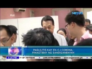 Paglilitis kay ex-CJ Corona, pinagtibay ng Sandiganbayan