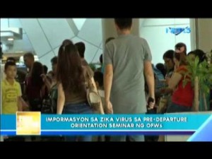 POEA, isinama ang Zika Virus sa pre-departure orientation