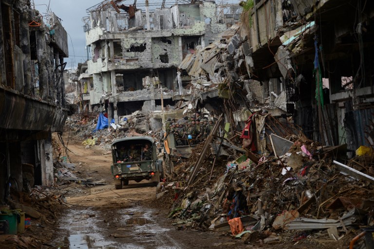 Marawi-rubble