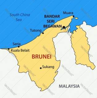 nation-of-brunei-the-abode-of-peace-map-vector-2189093