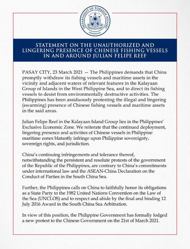 dfa-statement-on-chinese-vessels