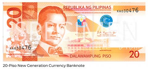 20-Piso NGC banknote