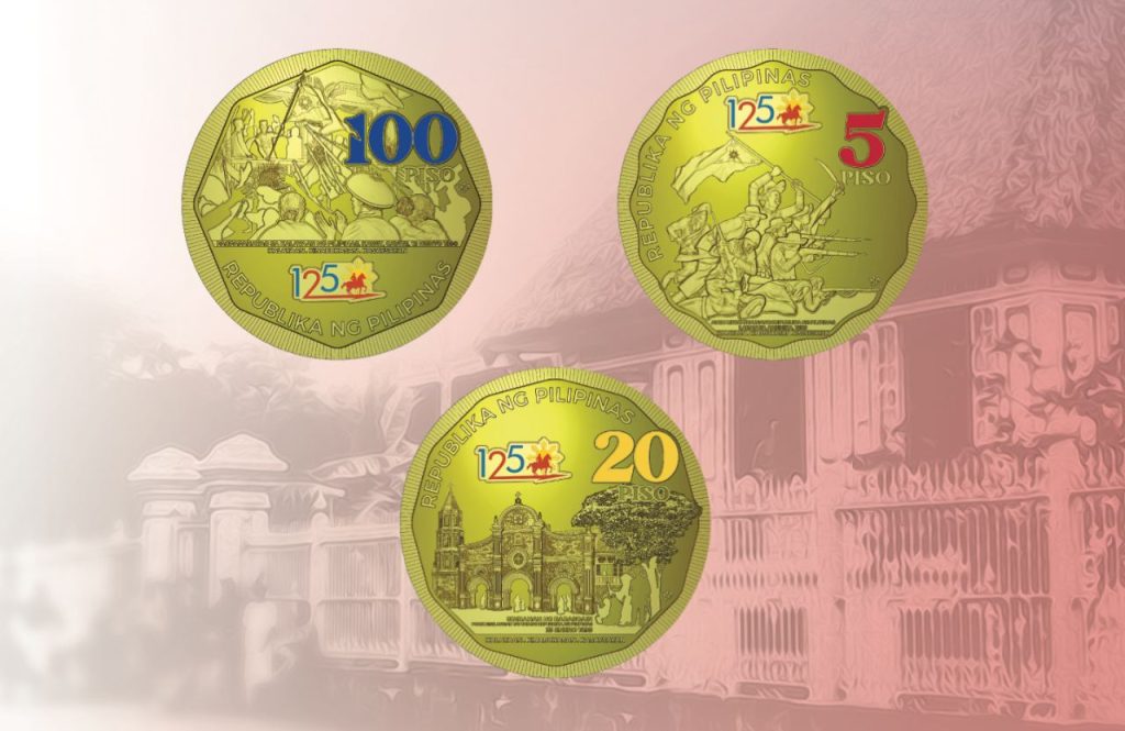 coloured coins