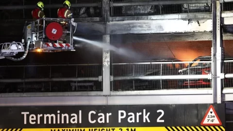 LONDON AIRPORT FIRE