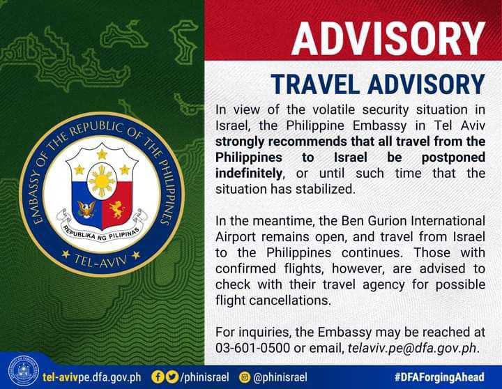 phl embassy travel advisory