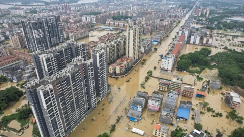 Highest-level rainstorm warning ipinalabas sa Guangdong sa south China