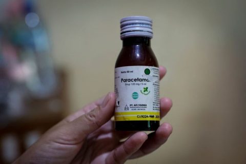 A BOTTLE OF COUGH SYRUP