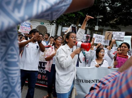 INDIAN DOCTORS PROTEST