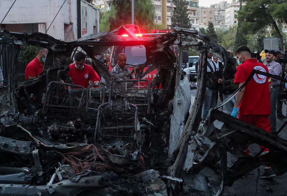 Dalawa patay sa missile attack sa isang sasakyan sa Syrian capital