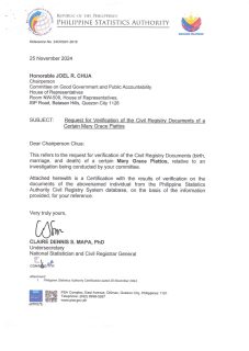 Mary Grace Piattos, hindi eksistido