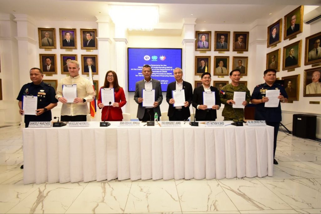 DOJ at law enforcement agencies lumagda ng kasunduan para sa implementasyon ng mga patakaran sa paghawak ng terrorism cases