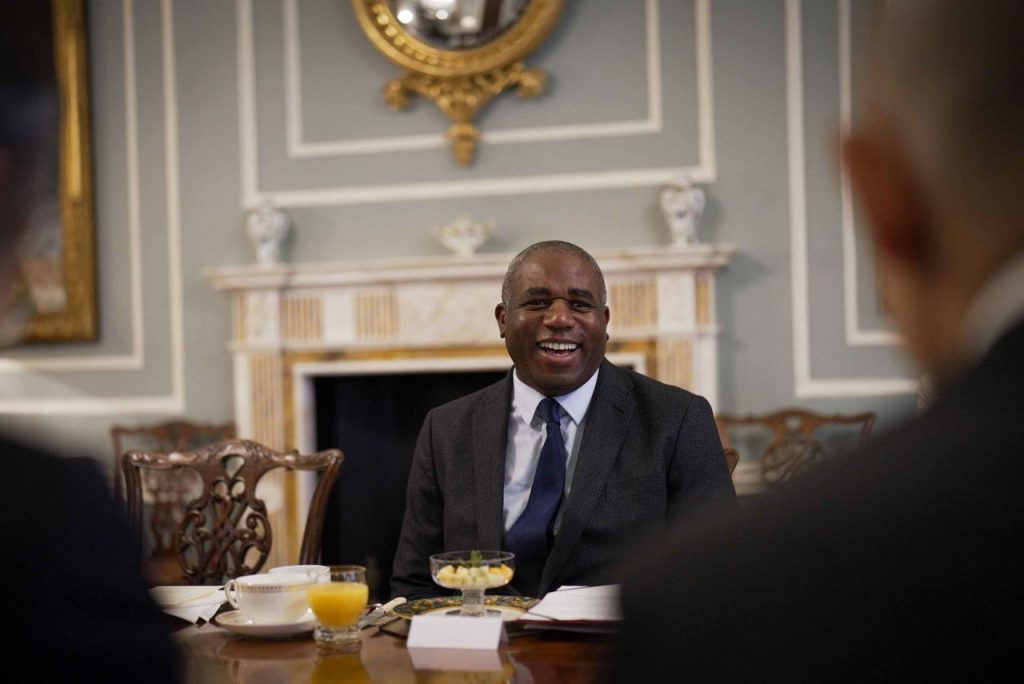 UK FOREIGN MINISTER DAVID LAMMY
