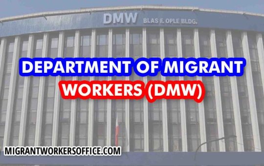 DEPARTMENT OF MIGRANT WORKERS